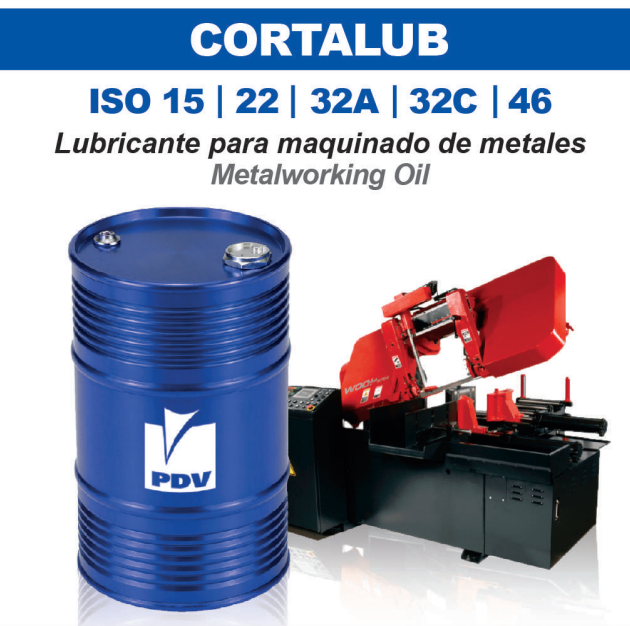 Cortalub ISO 15 22 32A 32C 46 PDV para mecanizado industrial
