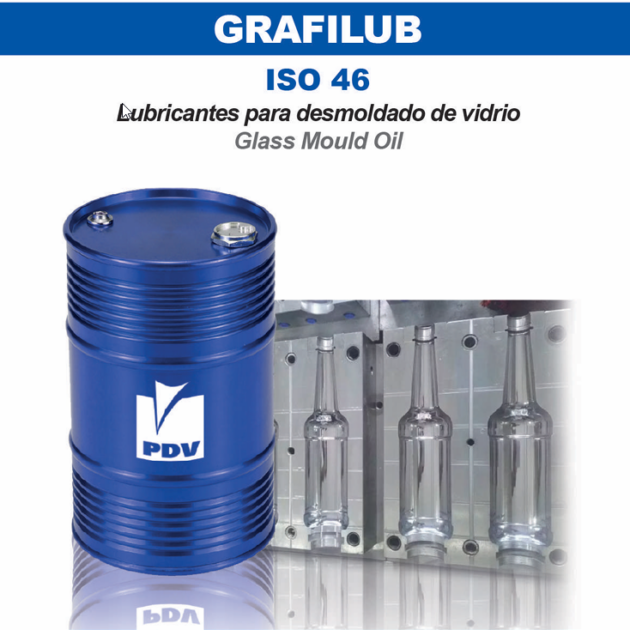 Aplicación de aceite Envase de lubricante industrial Grafilub ISO 46 con grafito para extrema presión