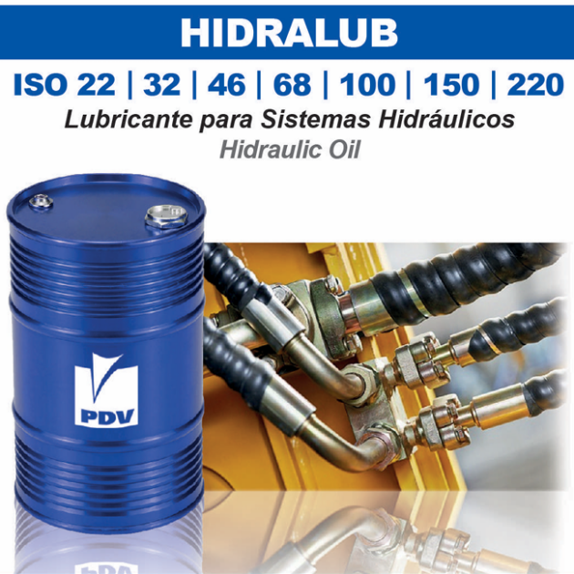 Maquinaria industrial y sistemas hidráulicos de potencia utilizando lubricante Hidralub