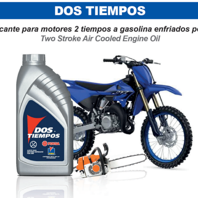Aceite lubricante 2 tiempos PDV para motores a gasolina enfriados por aire