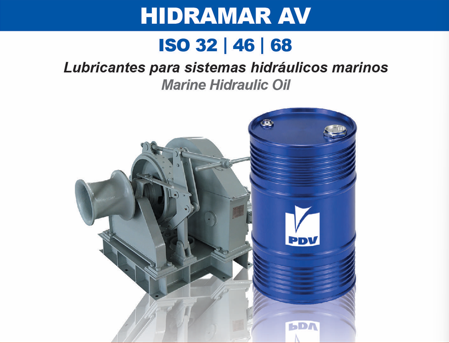 Sistema hidráulico de timón y cubierta en un barco utilizando aceite Hidramar AV
