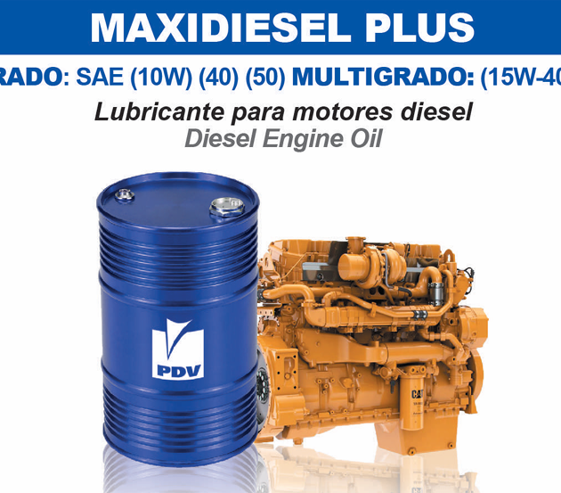 Aceite para motores diésel de servicio pesado Maxidiesel Plus PDV - Impordiesel