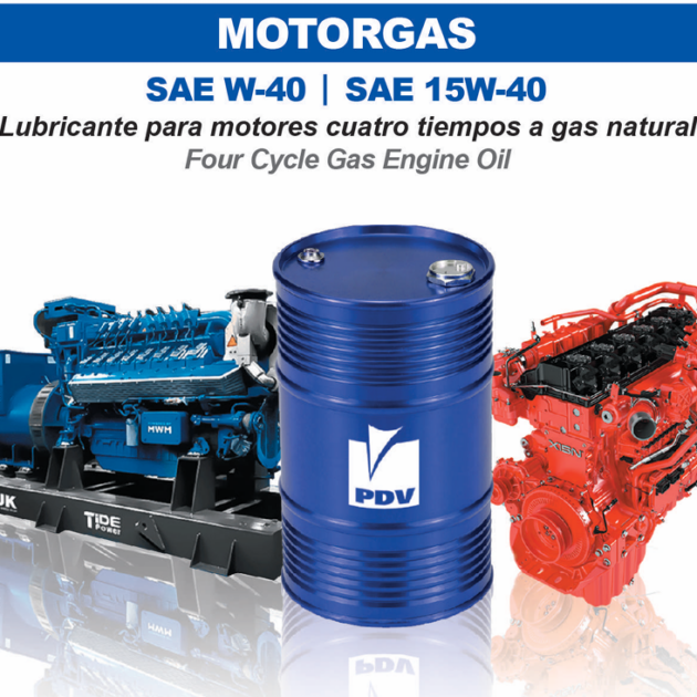 Aceite industrial Motorgas PDV SAE 40 y 15W-40 para motores de cuatro tiempos a gas - Impordiesel