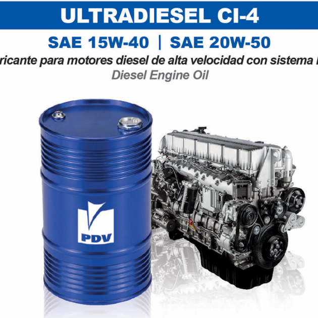 ULTRADIESEL CI-4 PDV aceite para motores diésel con EGR.